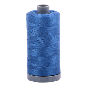 Aurifil embroidery thread spool in Delft Blue (2730) - 28wt 750m