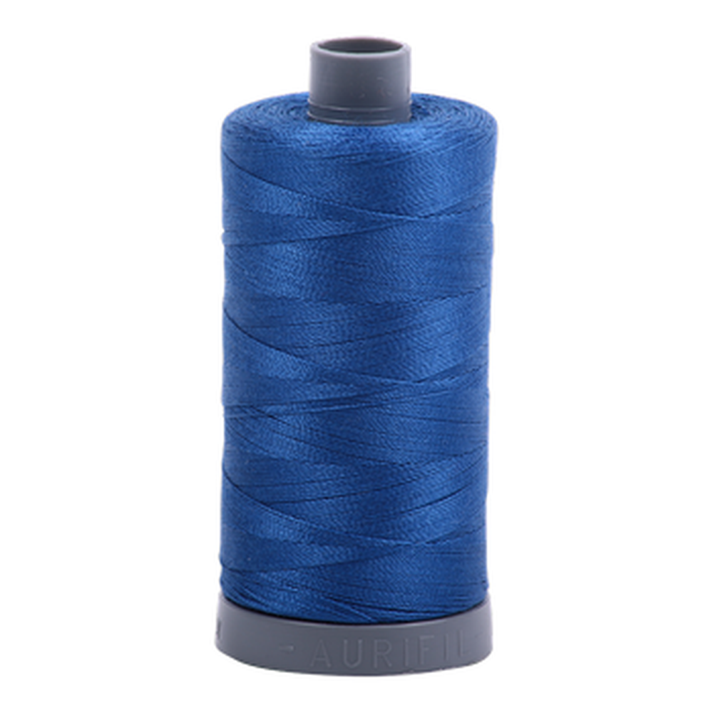 Aurifil embroidery thread spool in Dk Cobalt (2740) - 28wt 750m