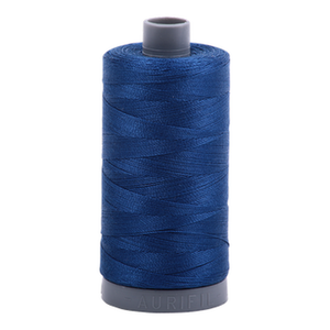 Aurifil embroidery thread spool in Dk Delft Blue (2780) - 28wt 750m