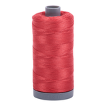 Aurifil embroidery thread spool in Dk Red Orange (2255) - 28wt 750m