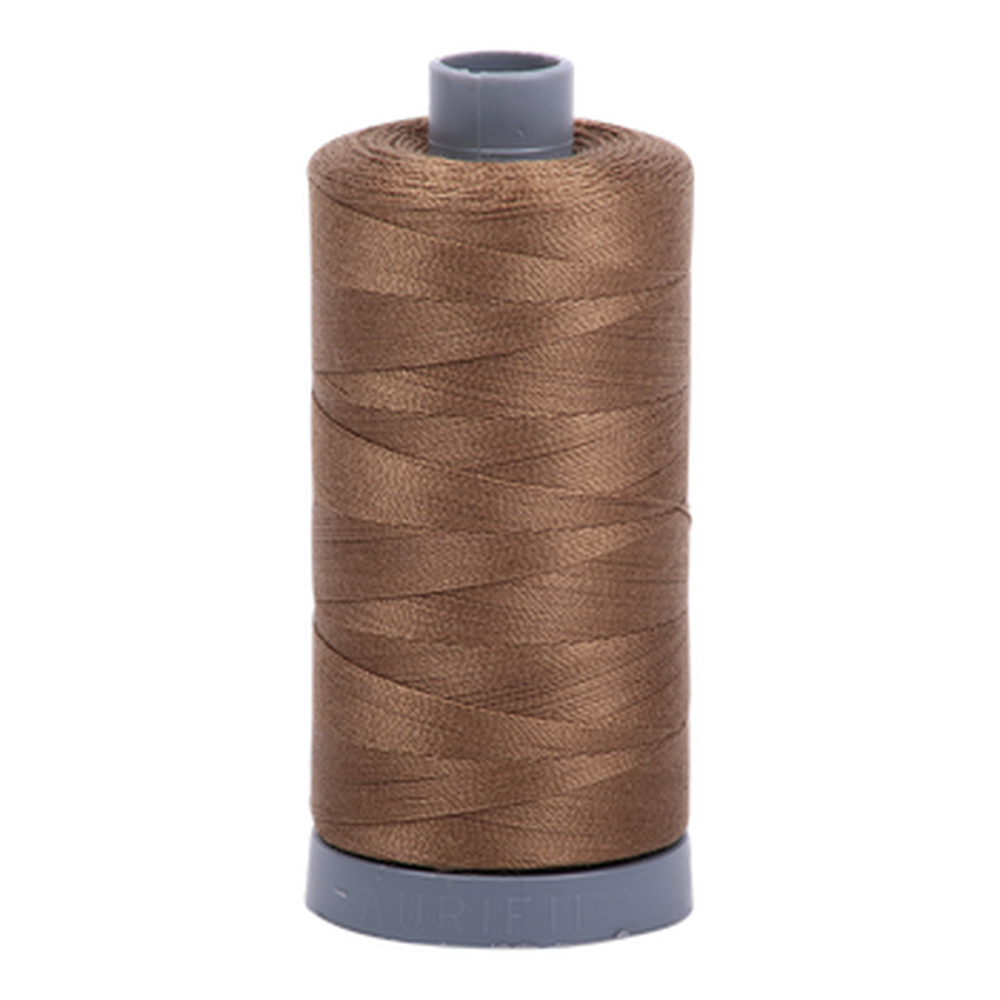 Aurifil embroidery thread spool in Dk Sandstone (1318) - 28wt 750m