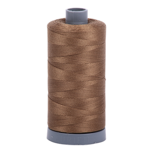 Aurifil embroidery thread spool in Dk Sandstone (1318) - 28wt 750m