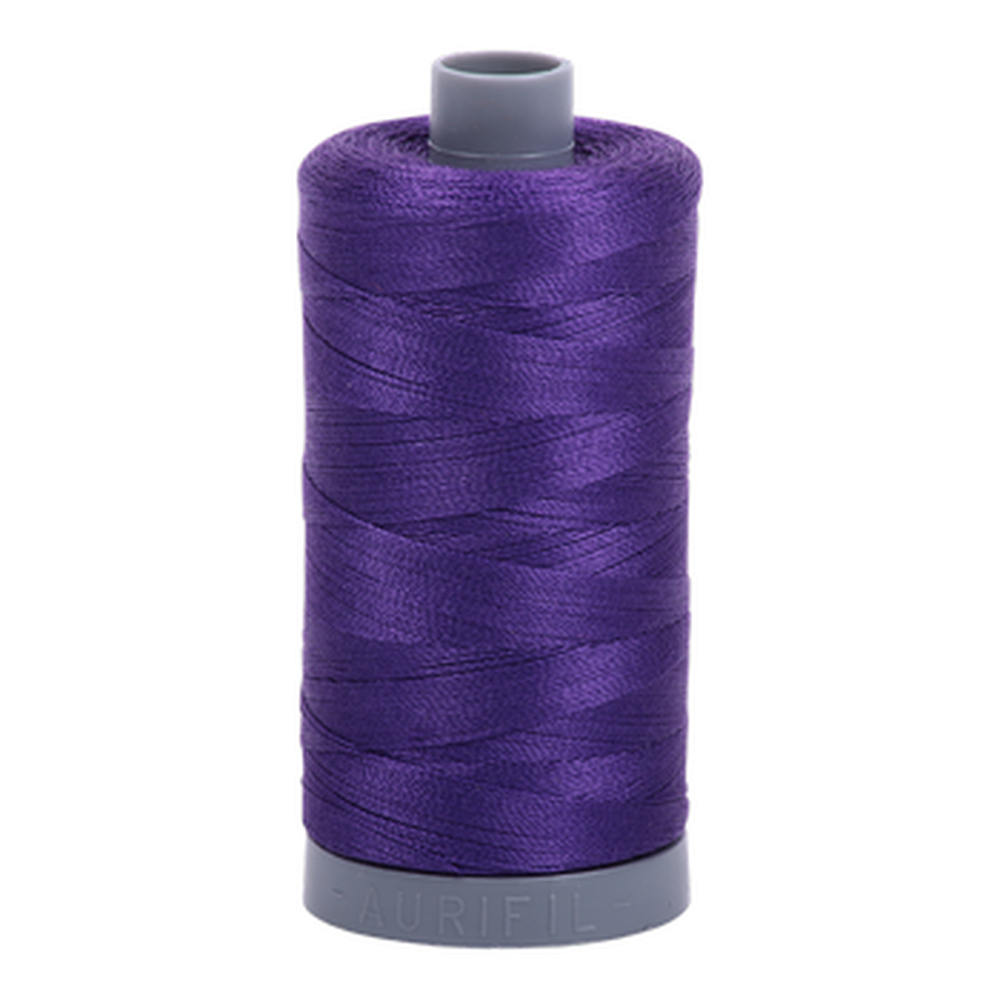 Aurifil embroidery thread spool in Dk Violet (2582) - 28wt 750m