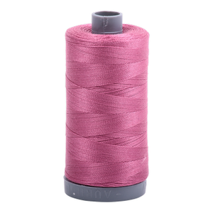 Aurifil embroidery thread spool in Dusty Rose (2452) - 28wt 750m