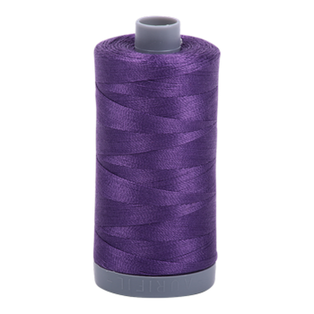 Aurifil embroidery thread spool in Eggplant (4225) - 28wt 750m