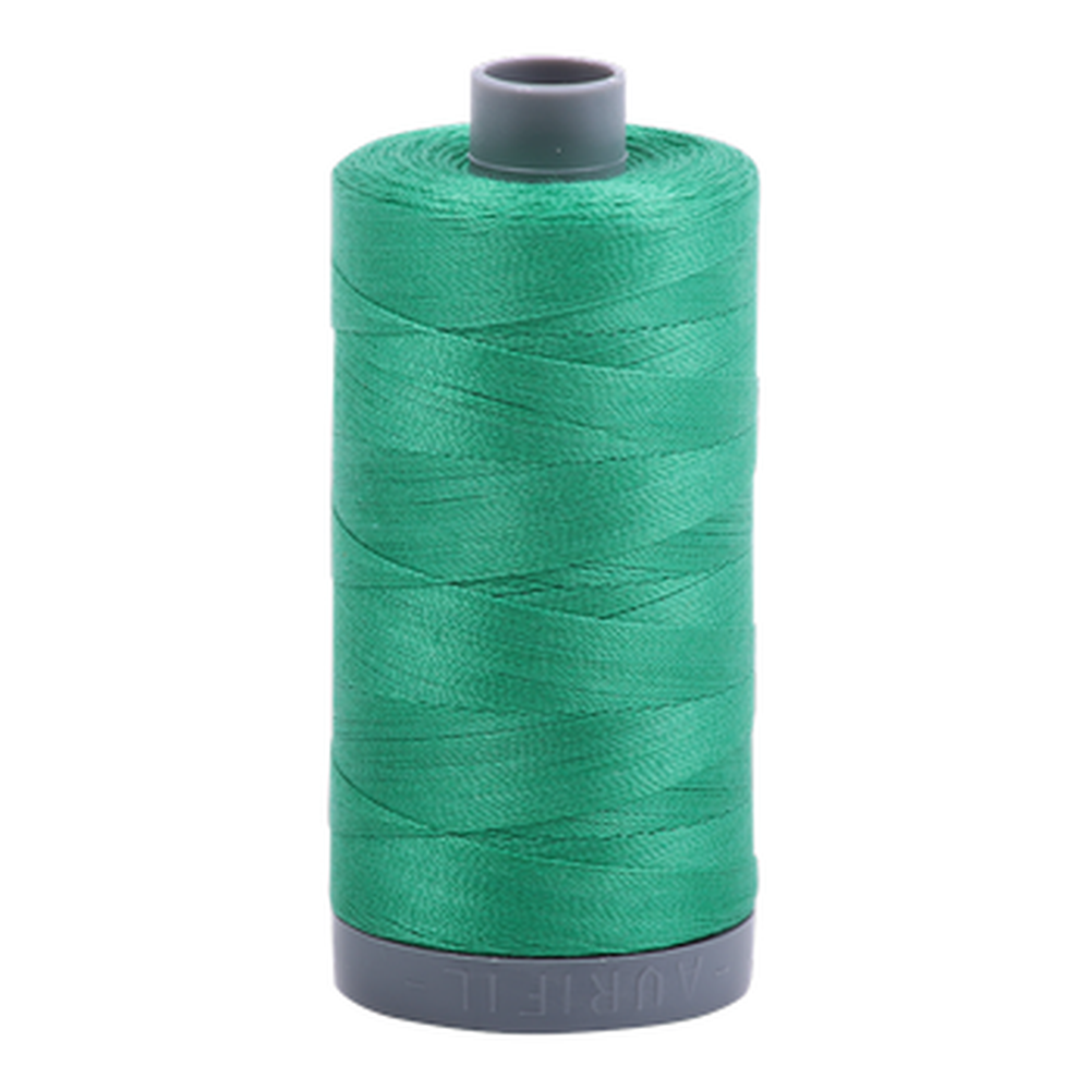 Aurifil embroidery thread spool in Emerald (2865) - 28wt 750m