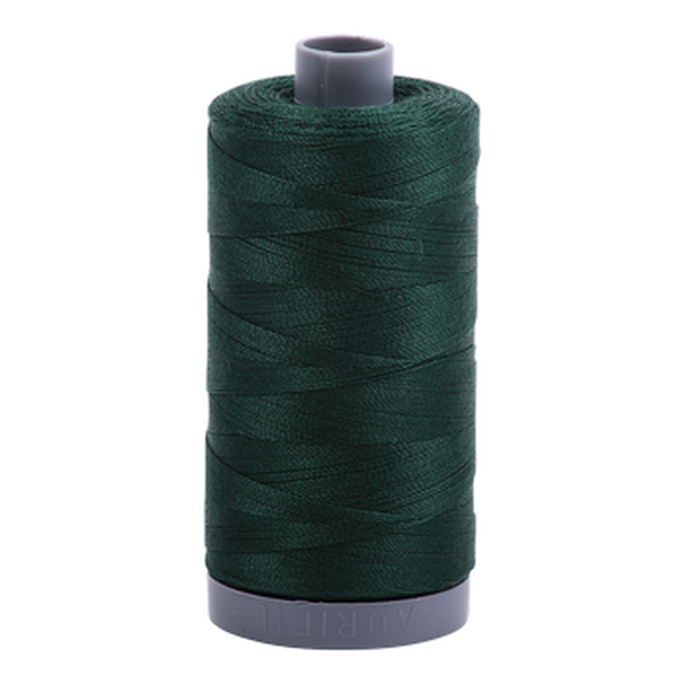 Aurifil embroidery thread spool in Forest Green (4026) - 28wt 750m