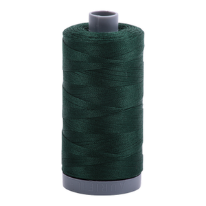 Aurifil embroidery thread spool in Forest Green (4026) - 28wt 750m