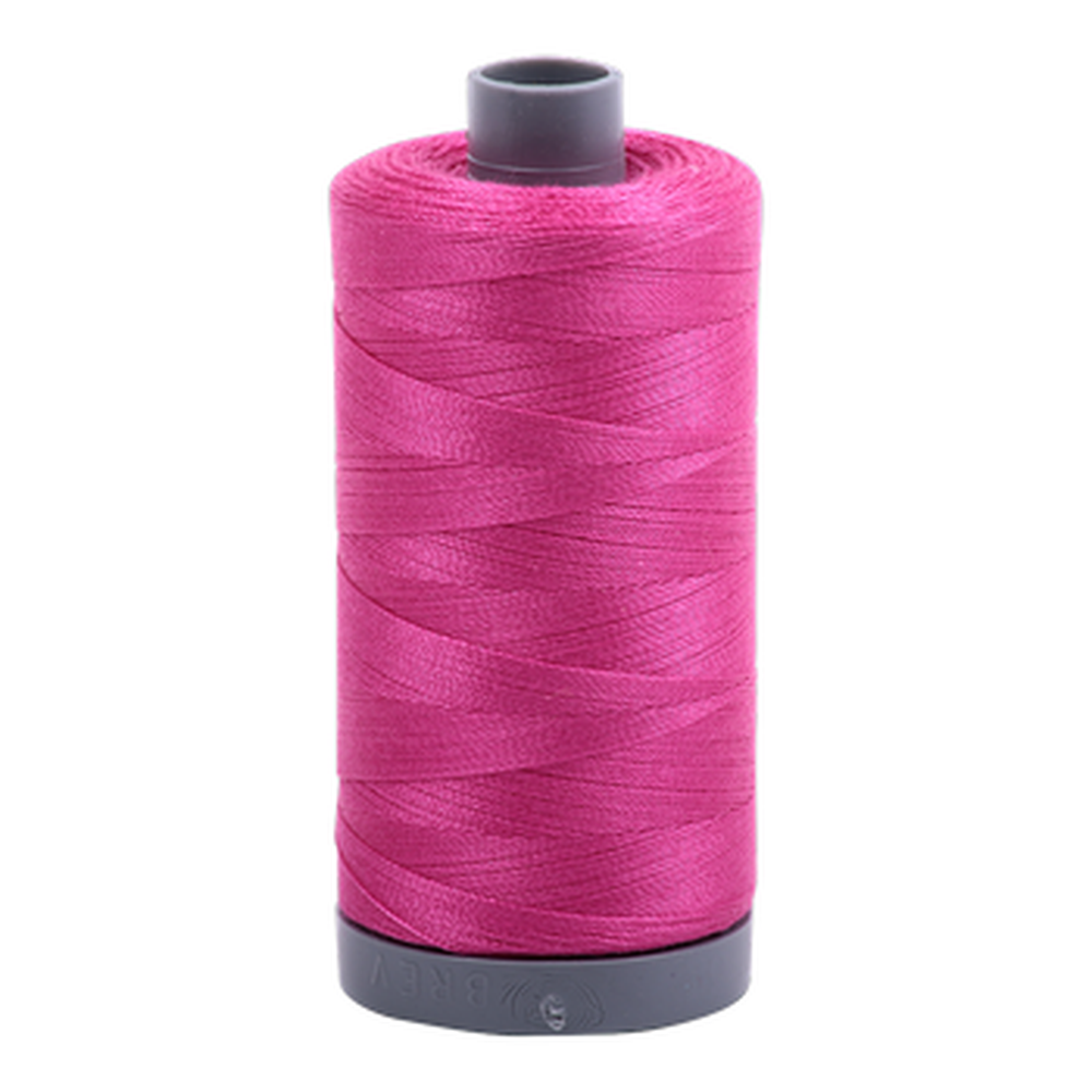 Aurifil embroidery thread spool in Fuchsia (4020) - 28wt 750m