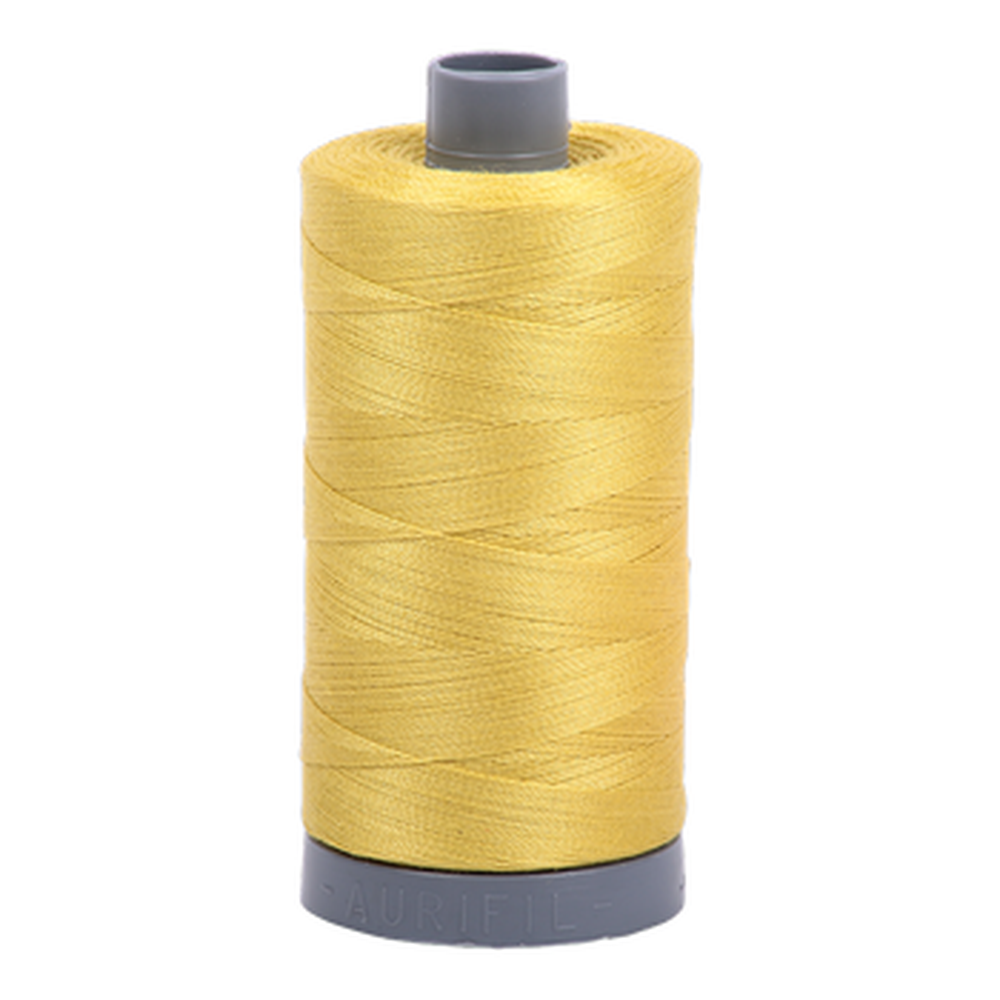 Aurifil embroidery thread spool in Gold Yellow (5015) - 28wt 750m