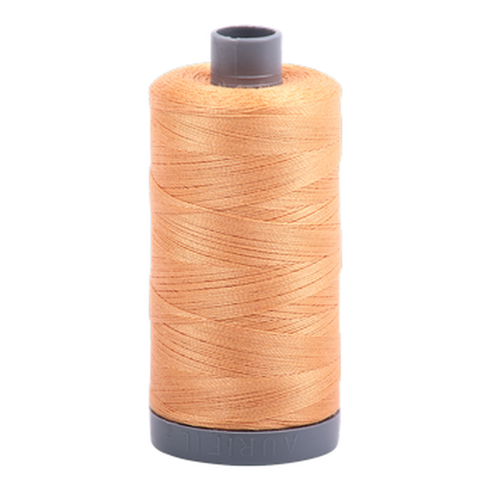 Aurifil embroidery thread spool in Golden Honey (2214) - 28wt 750m
