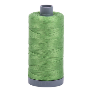 Aurifil embroidery thread spool in Grass Green (1114) - 28wt 750m