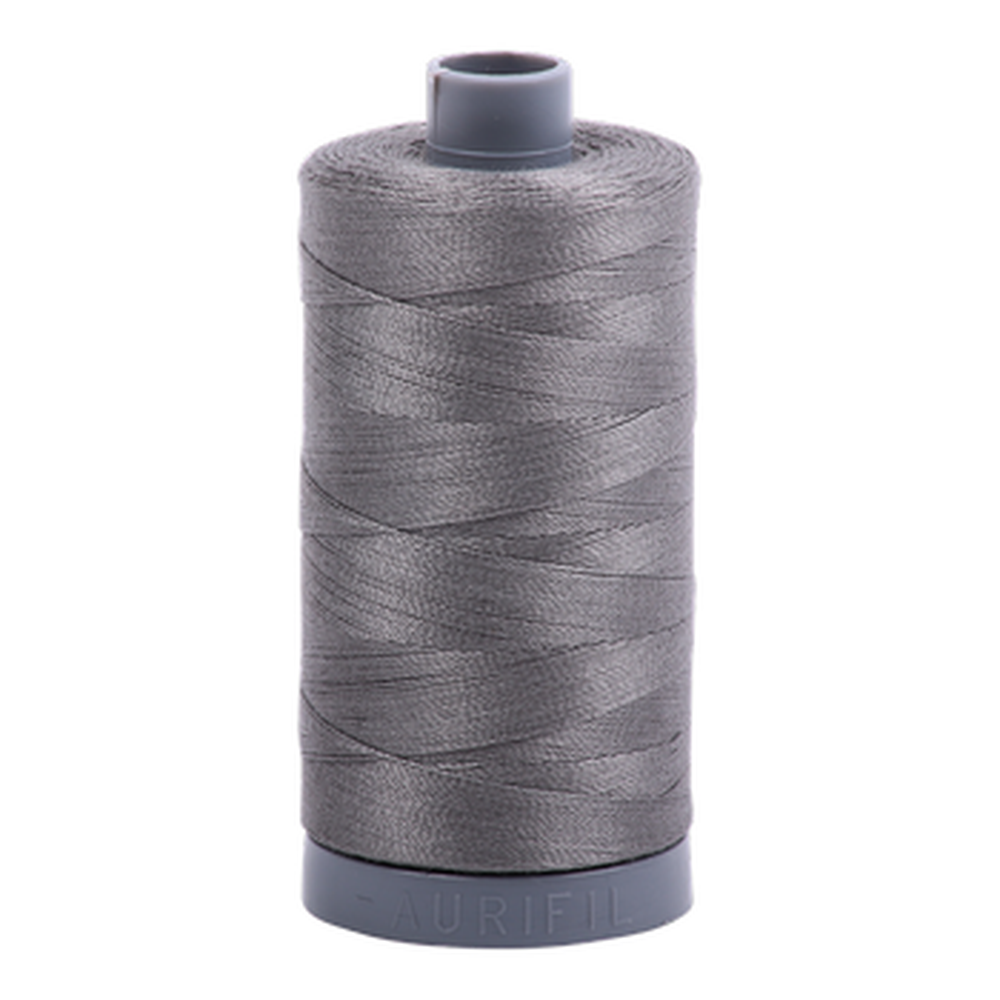 Aurifil embroidery thread spool in Grey Smoke (5004) - 28wt 750m