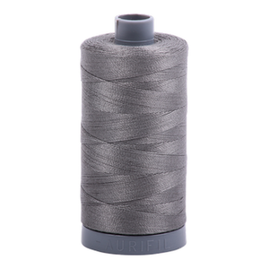 Aurifil embroidery thread spool in Grey Smoke (5004) - 28wt 750m