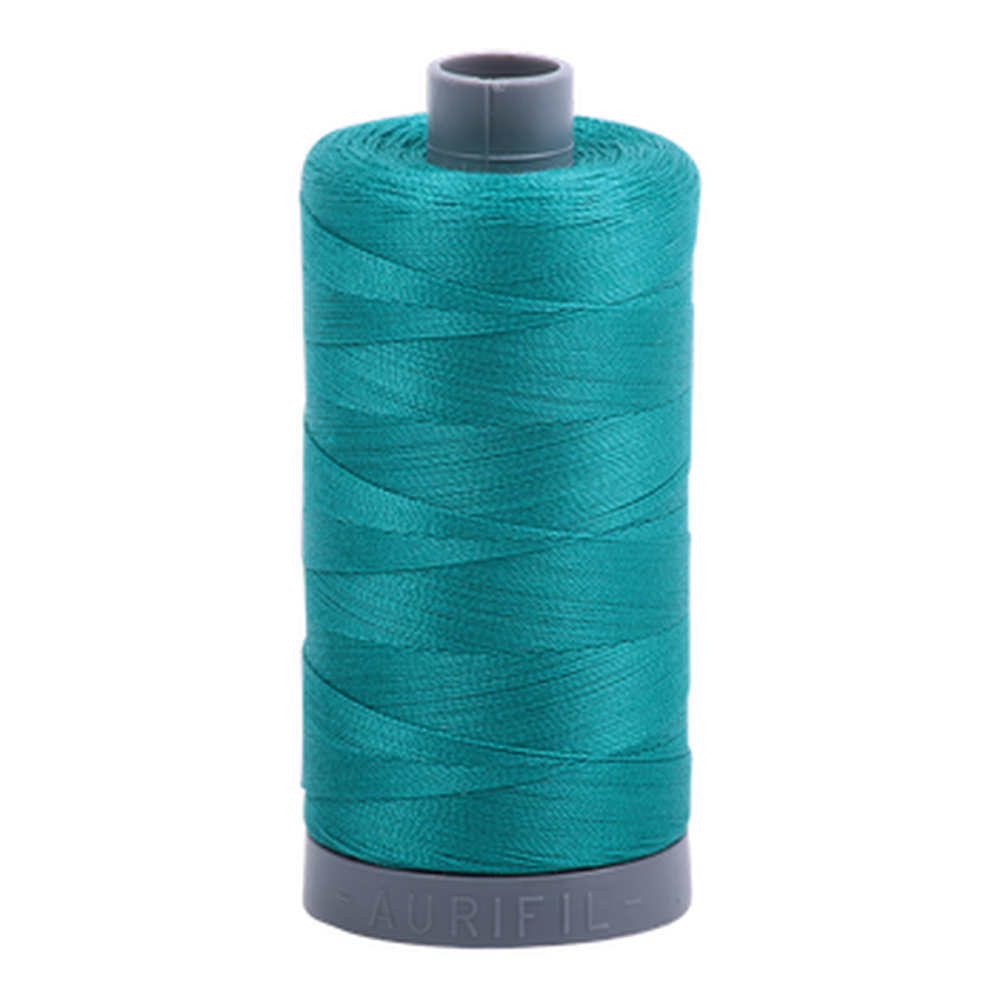 Aurifil embroidery thread spool in Jade (4093) - 28wt 750m