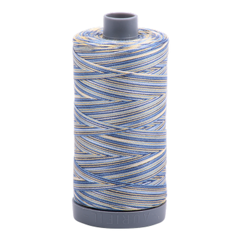 Aurifil embroidery thread spool in Lemon Blueberry (4649) - 28wt 750m
