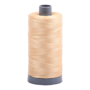 Aurifil embroidery thread spool in Light Caramel (6001) - 28wt 750m