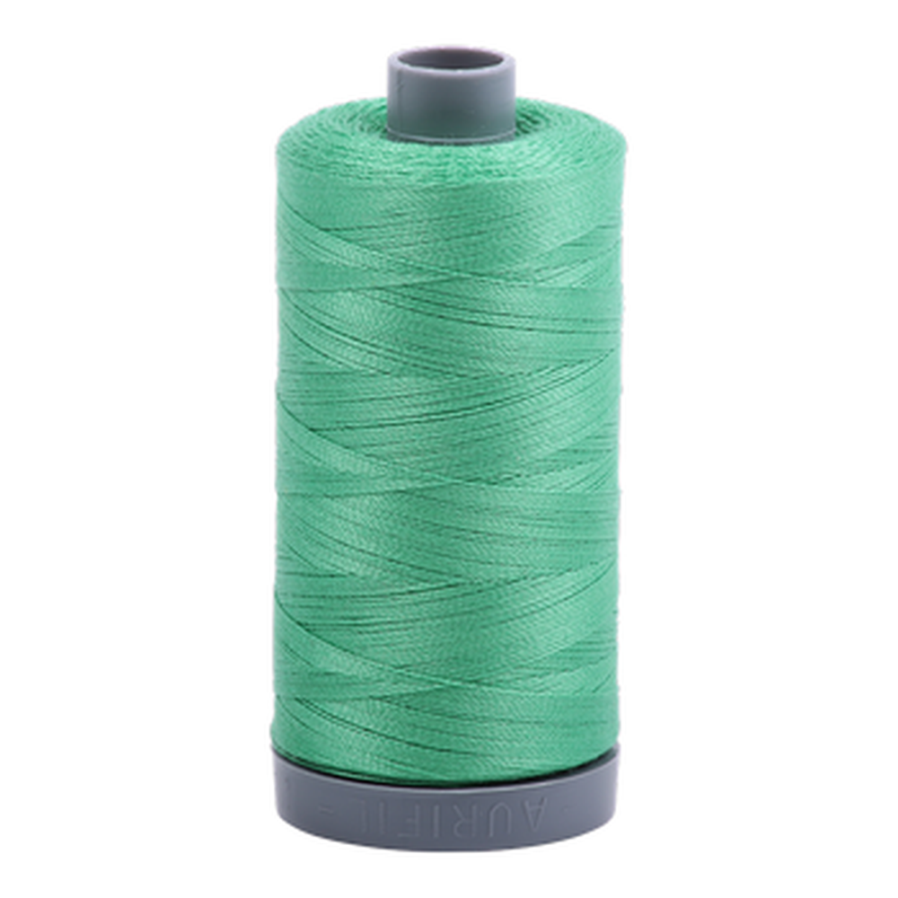 Aurifil embroidery thread spool in Light Emerald (2860) - 28wt 750m