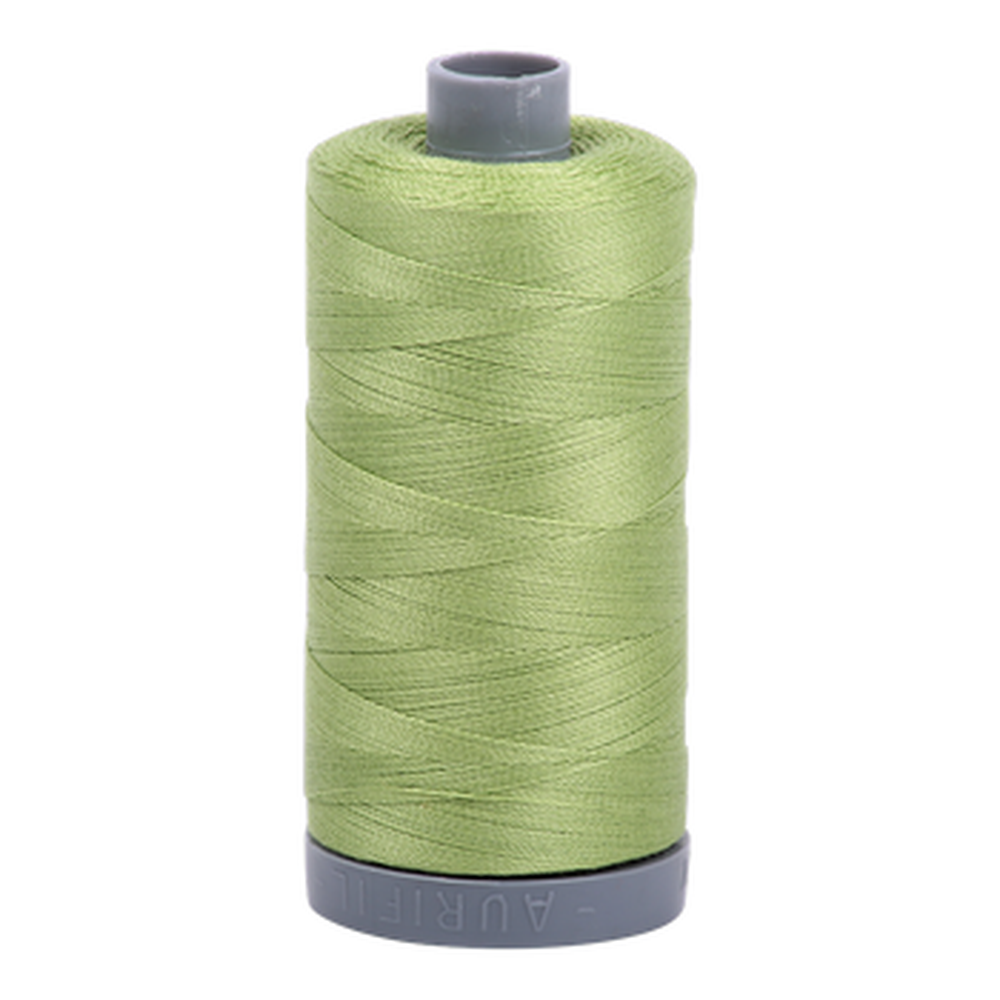 Aurifil embroidery thread spool in Light Fern (2882) - 28wt 750m