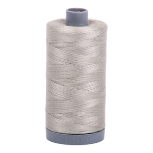 Aurifil embroidery thread spool in Light Grey (5021) - 28wt 750m