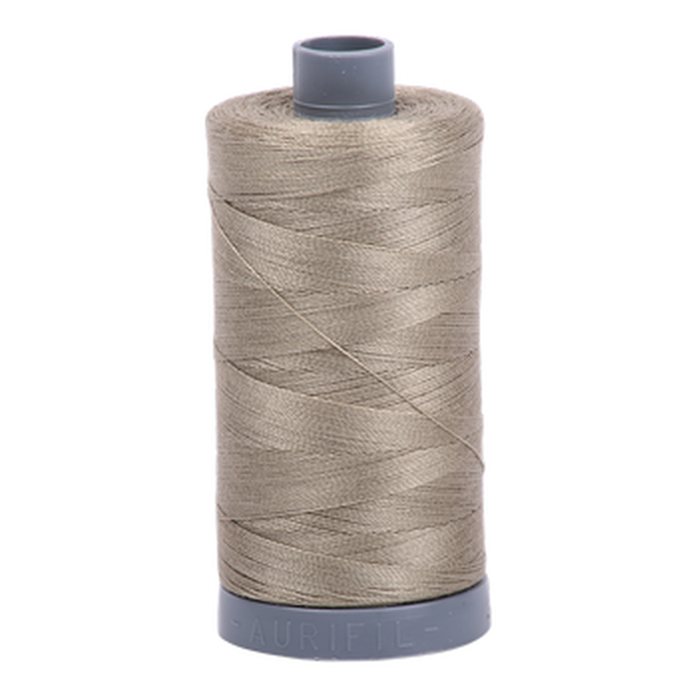 Aurifil embroidery thread spool in Light Kakhy Green (2900) - 28wt 750m