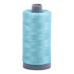 Aurifil embroidery thread spool in Light Turquoise (5006) - 28wt 750m