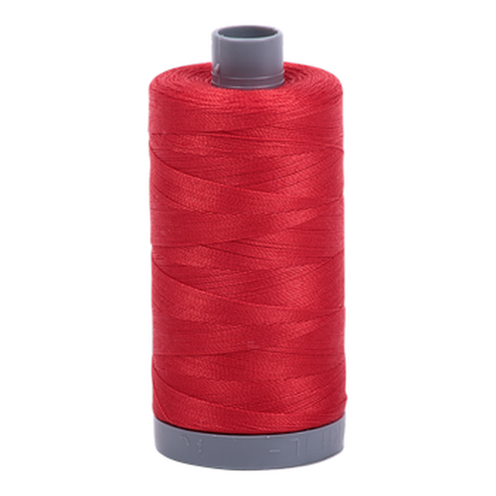 Aurifil embroidery thread spool in Lobster Red (2265) - 28wt 750m