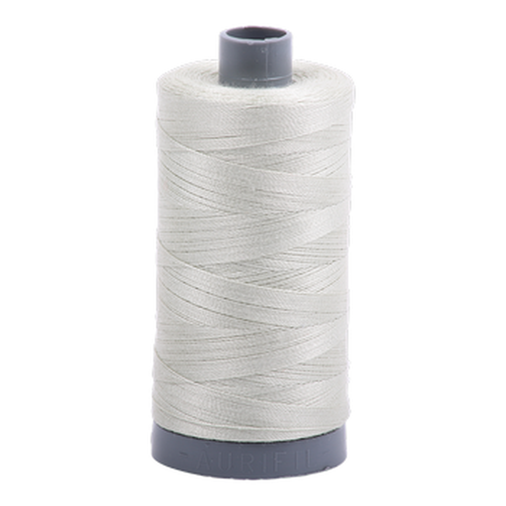 Aurifil embroidery thread spool in Lt Grey Green (2843) - 28wt 750m