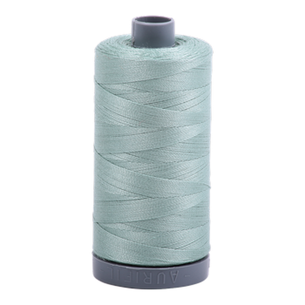 Aurifil embroidery thread spool in Lt Juniper (2845) - 28wt 750m