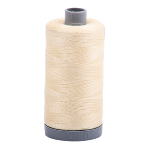 Aurifil embroidery thread spool in Lt Lemon (2110) - 28wt 750m