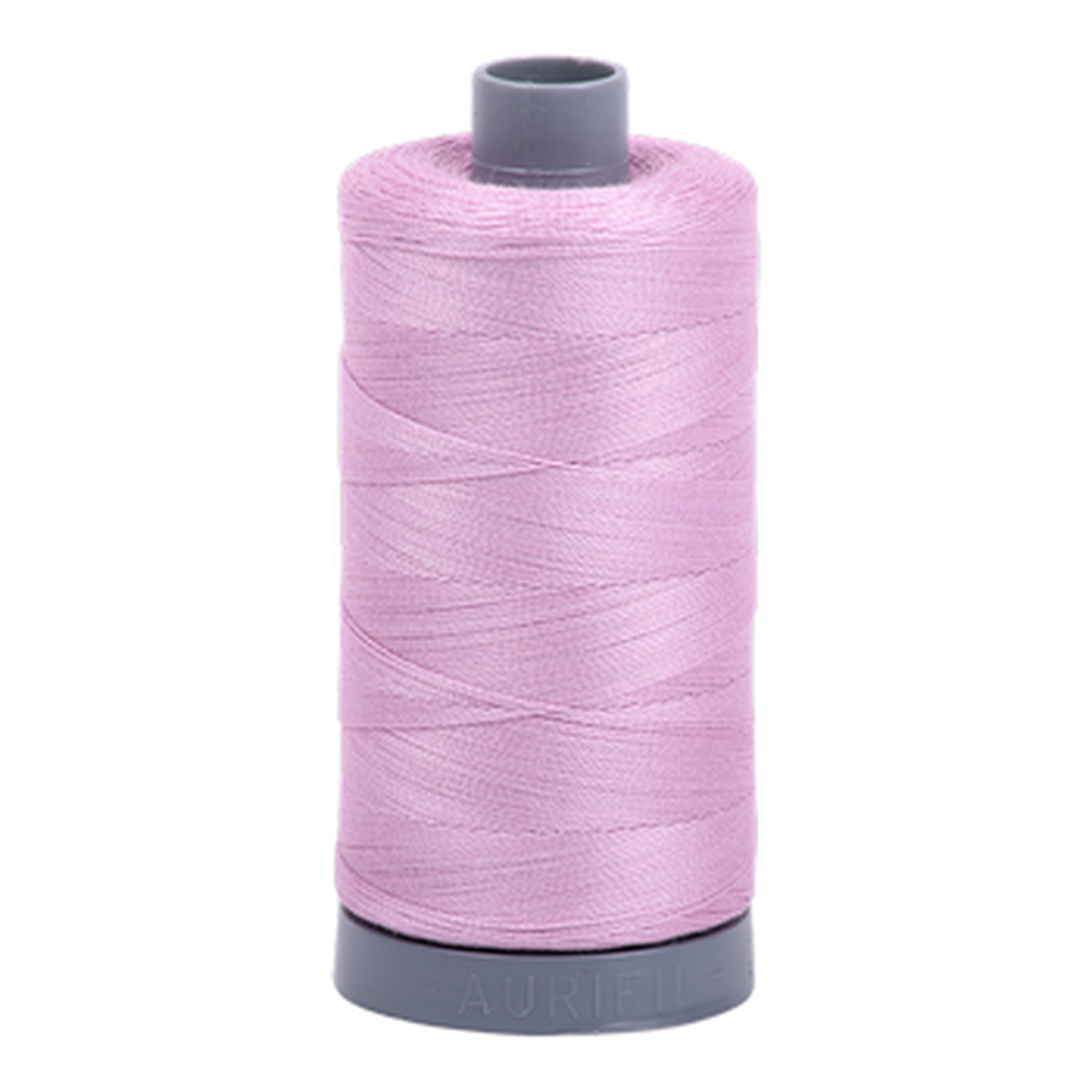 Aurifil embroidery thread spool in Lt Orchid (2515) - 28wt 750m