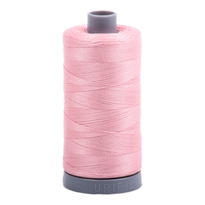 Aurifil embroidery thread spool in Lt Peony (2437) - 28wt 750m