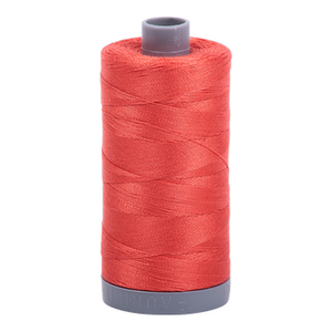 Aurifil embroidery thread spool in Lt Red Orange (2277) - 28wt 750m