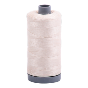 Aurifil embroidery thread spool in Lt Sand (2000) - 28wt 750m