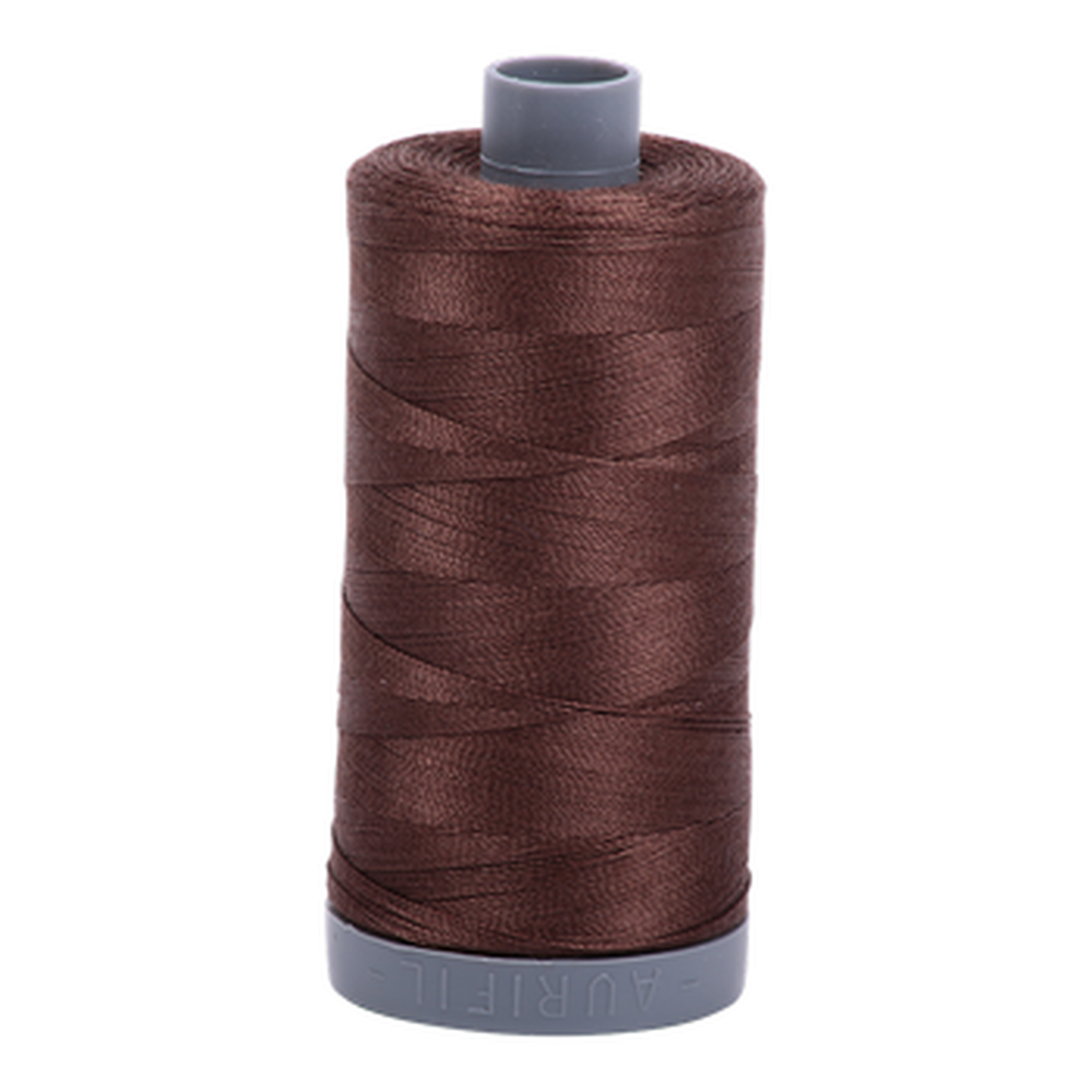Aurifil embroidery thread spool in Med Bark (1285) - 28wt 750m