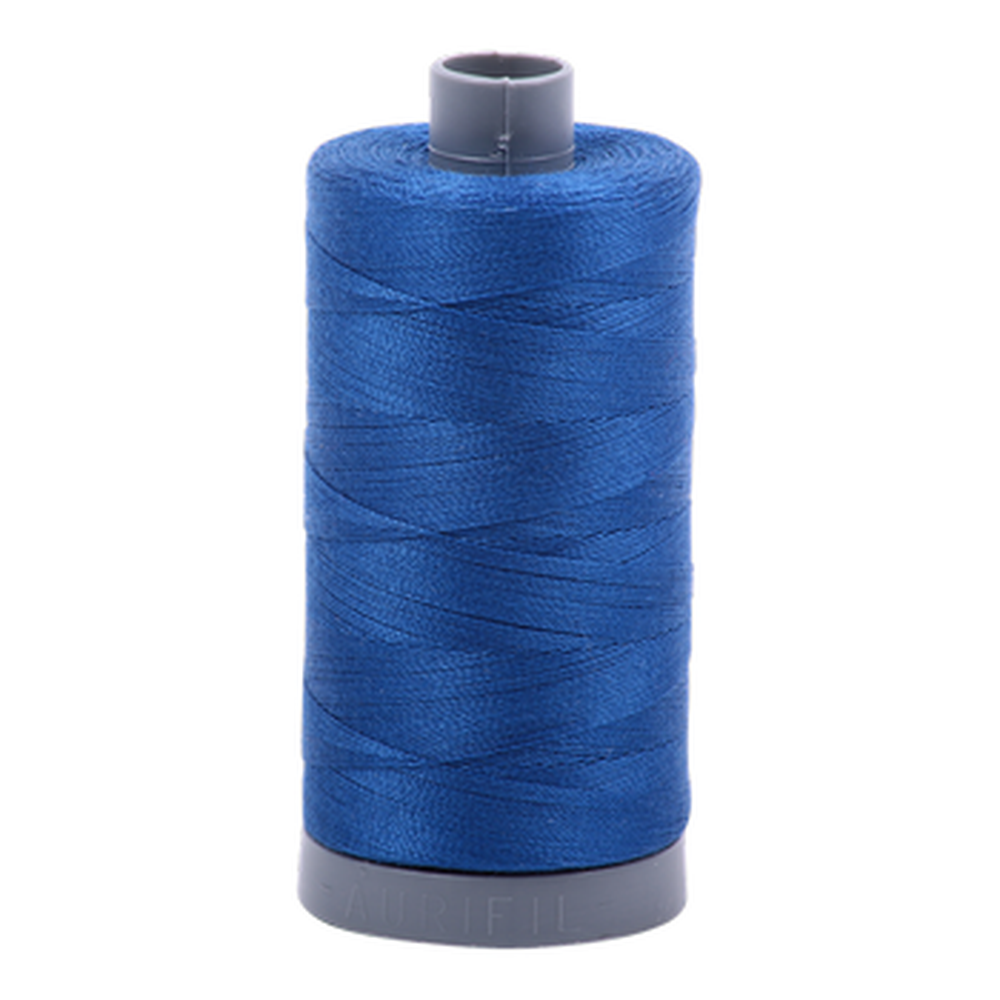 Aurifil embroidery thread spool in Med Blue (2735) - 28wt 750m