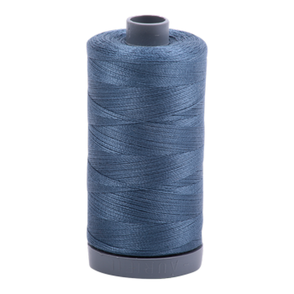 Aurifil embroidery thread spool in Med Blue Grey (1310) - 28wt 750m