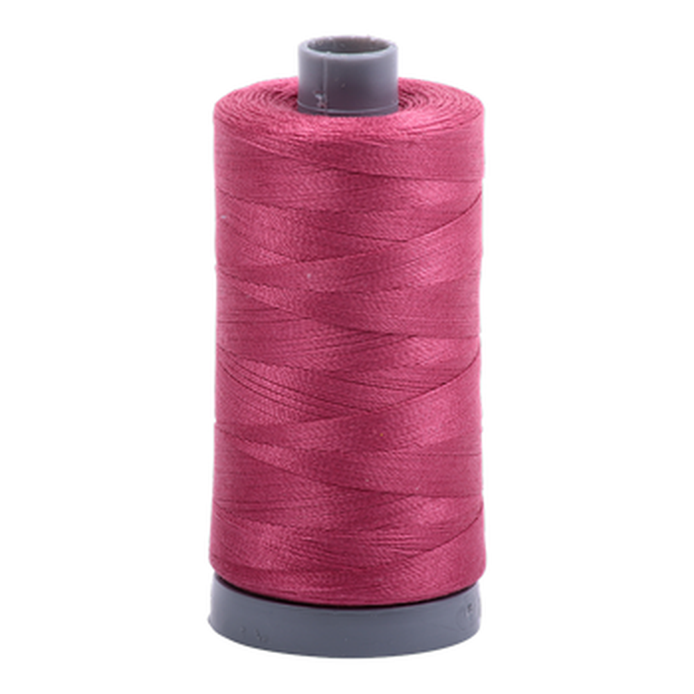 Aurifil embroidery thread spool in Med Carmine Red (2455) - 28wt 750m