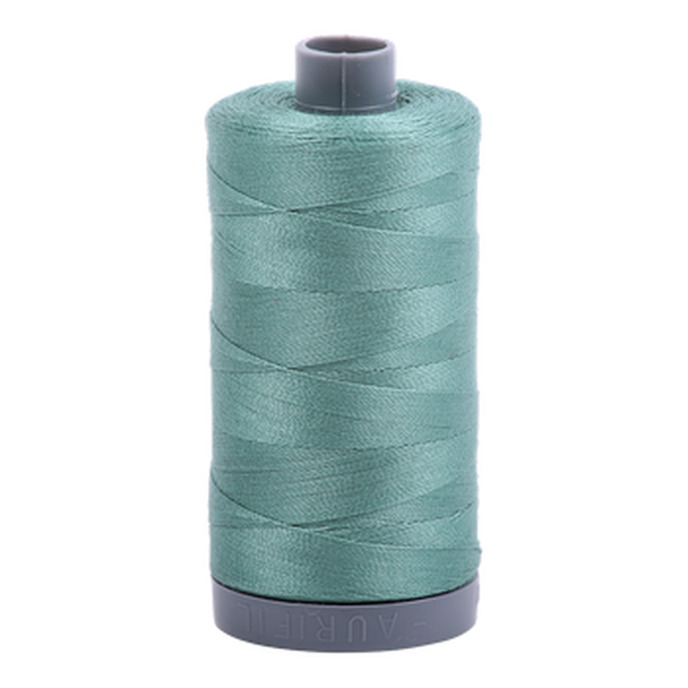 Aurifil embroidery thread spool in Med Juniper (2850) - 28wt 750m