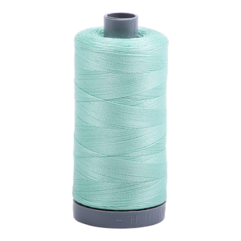 Aurifil embroidery thread spool in Med Mint (2835) - 28wt 750m
