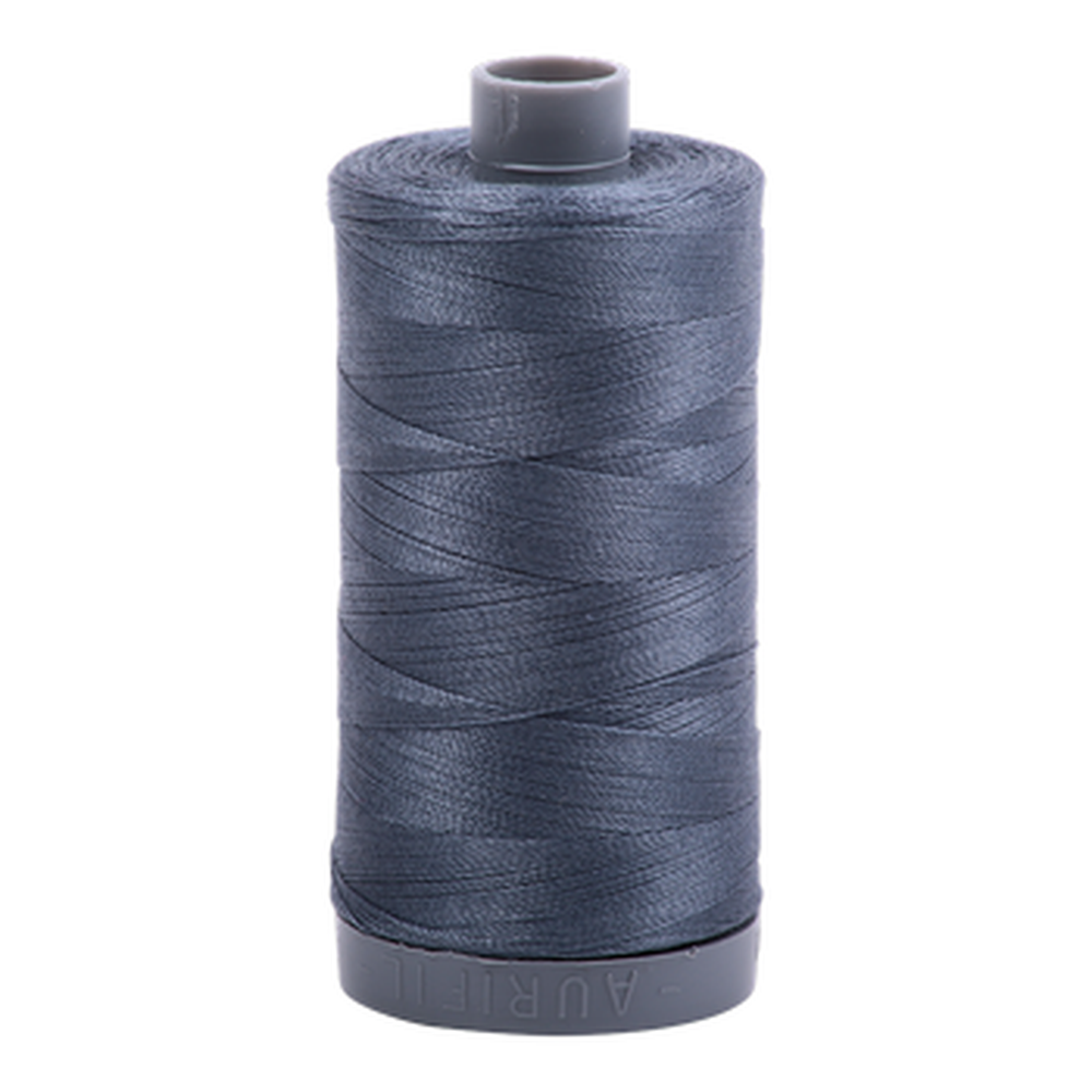 Aurifil embroidery thread spool in Medium Grey (1158) - 28wt 750m