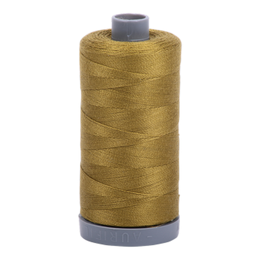 Aurifil embroidery thread spool in Medium Olive (2910) - 28wt 750m