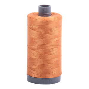 Aurifil embroidery thread spool in Medium Orange (5009) - 28wt 750m