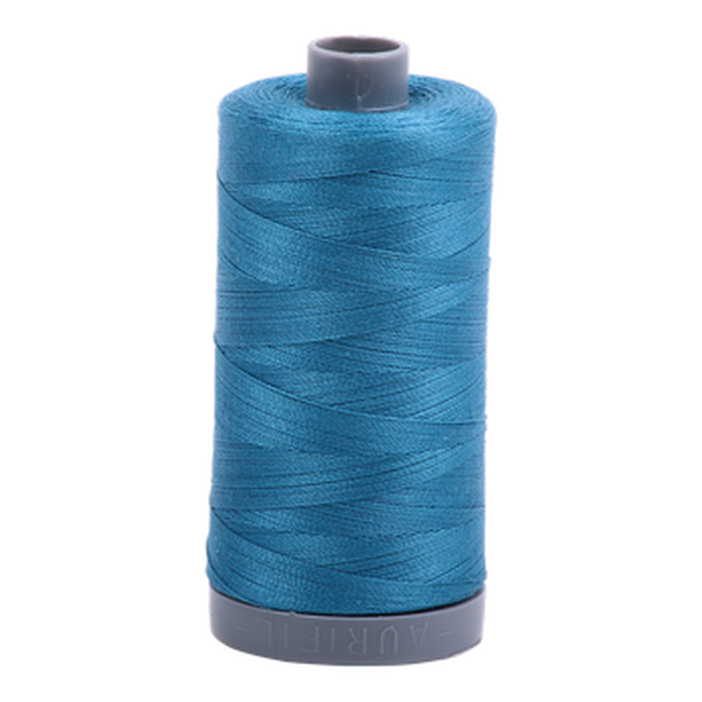 Aurifil embroidery thread spool in Medium Teal (1125) - 28wt 750m
