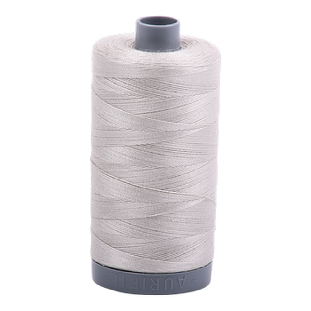 Aurifil embroidery thread spool in Moonshine (6724) - 28wt 750m