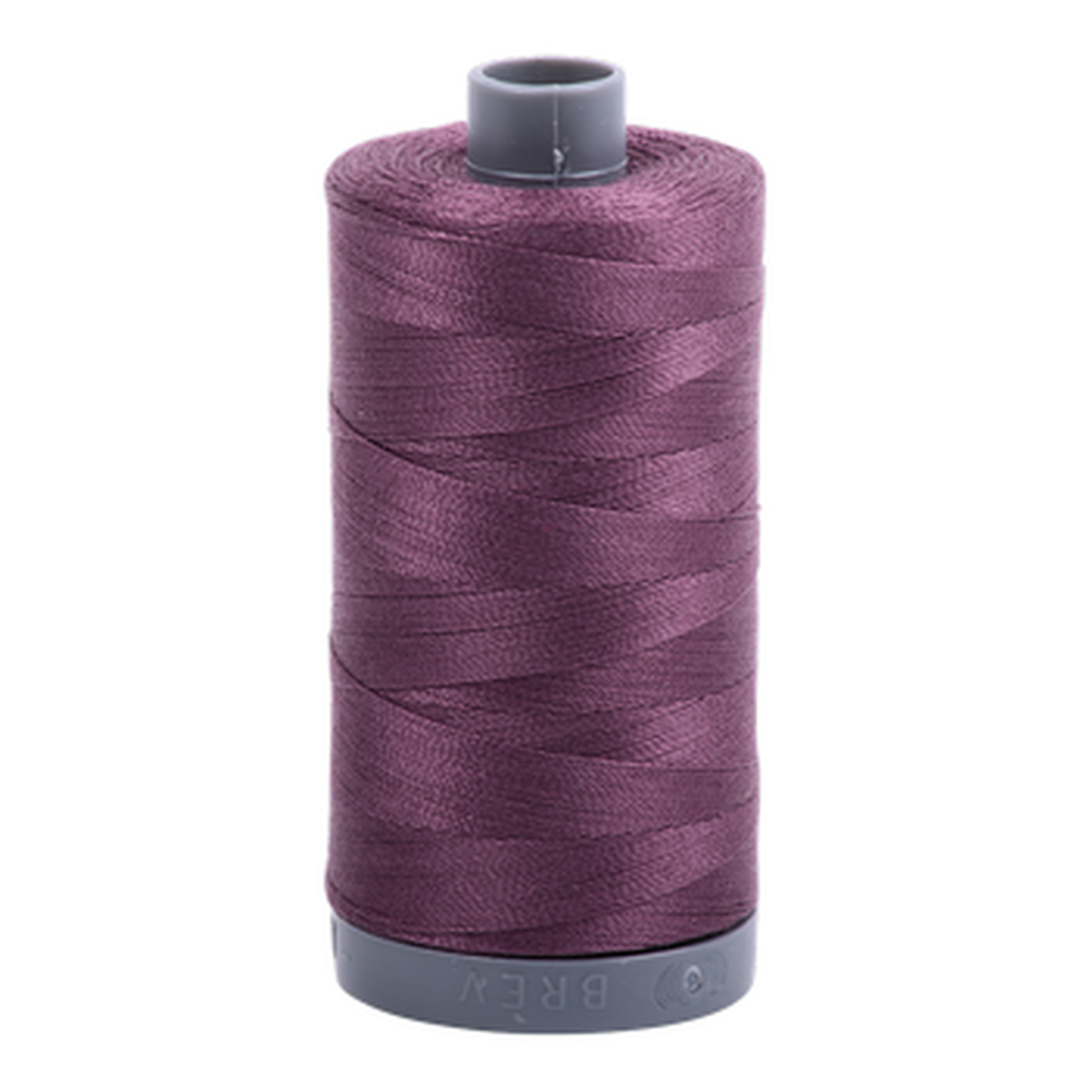 Aurifil embroidery thread spool in Mulberry (2568) - 28wt 750m