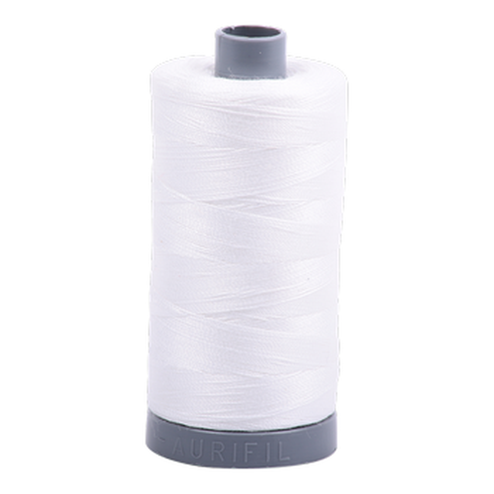 Aurifil embroidery thread spool in Natural White (2021) - 28wt 750m