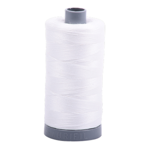 Aurifil embroidery thread spool in Natural White (2021) - 28wt 750m
