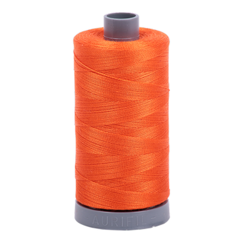 Aurifil embroidery thread spool in Neon Orange (1104) - 28wt 750m