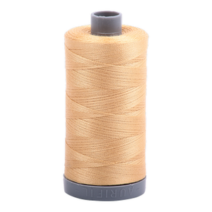 Aurifil embroidery thread spool in Ocher Yellow (5001) - 28wt 750m